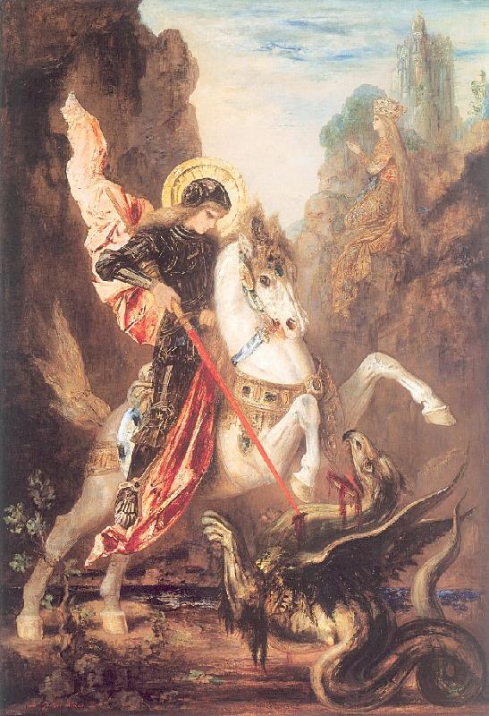 Gustave Moreau Saint George and the Dragon oil painting image